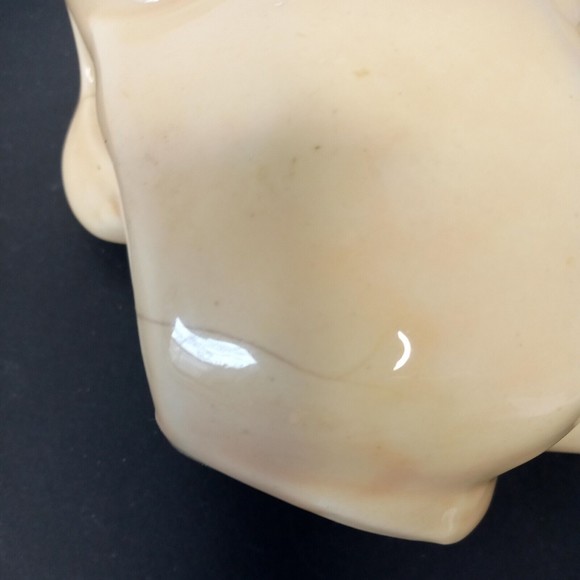 Vintage USA Elephant With Trunk Up Ceramic Planter - Picture 10 of 13